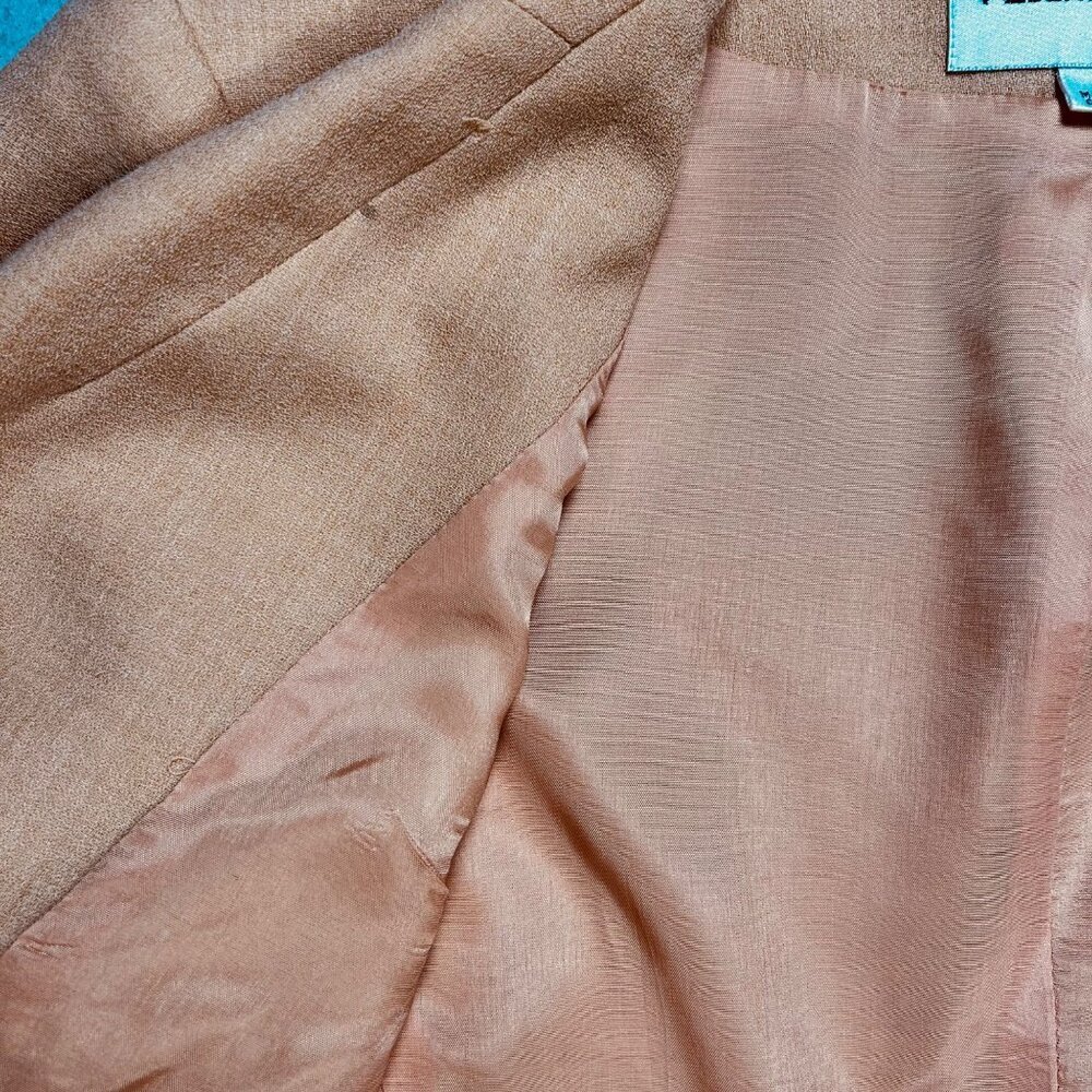 Vintage Albert Nipon 4 Fringe Peach Blazer Jacket… - image 8